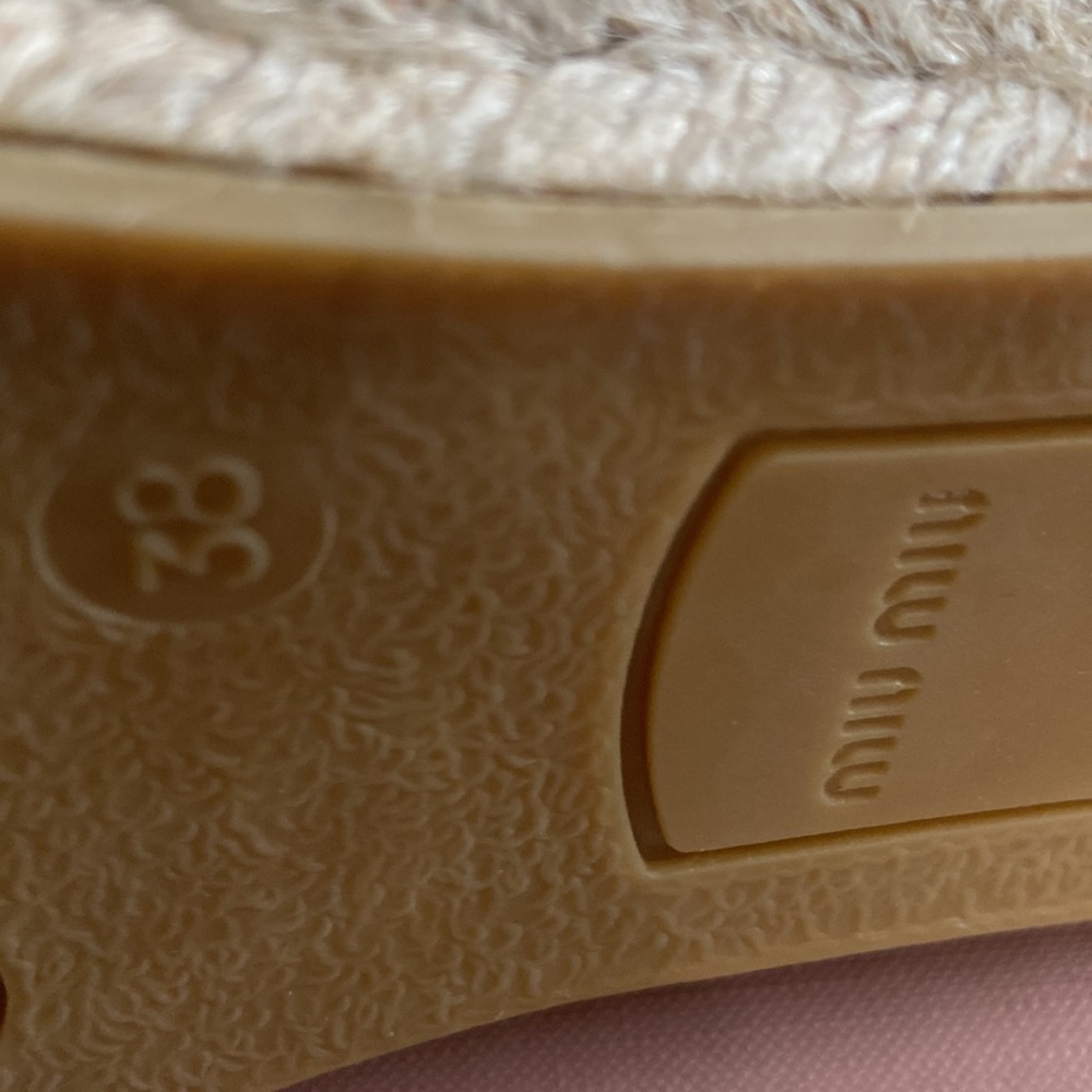 100% Authentic Miu Miu Espadrilles. Size 38 - image 7